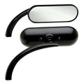 Arlen Ness Mini Oval Micro Mirrors - Black