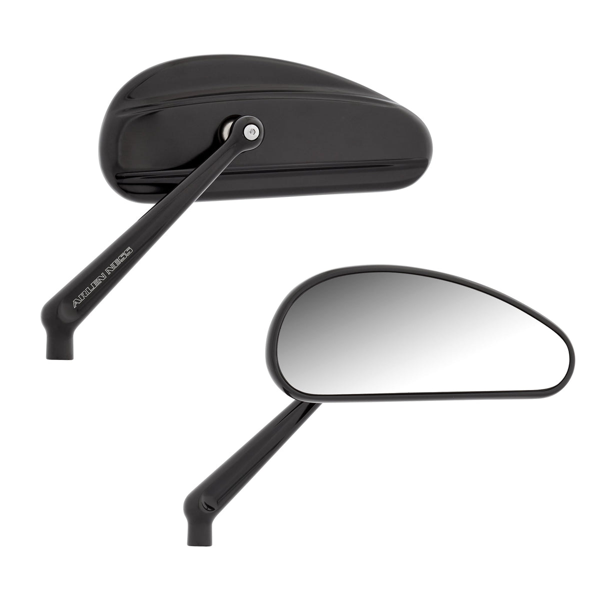Arlen Ness Downdraft Forged Mirrors - Black