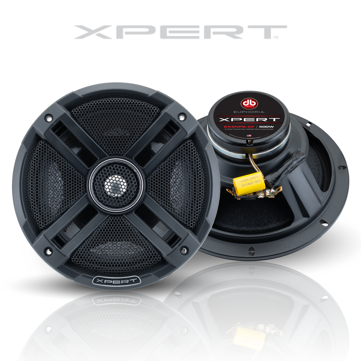 Xpert EX8NPS-CF: 8" 2-Way NEO Carbon Fiber Point Source Loudspeaker (Pair)