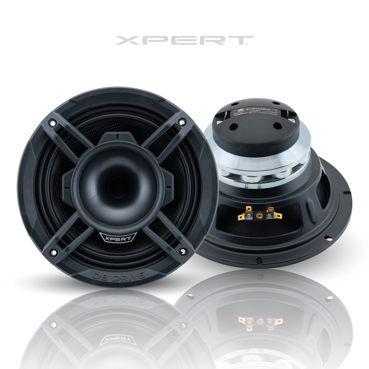 Xpert EX8SNCD-CF 8" 2-Way NEO Carbon Fiber Loudspeaker/ Stamp Steel(Pair)
