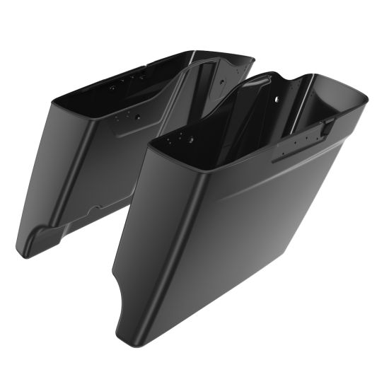ADVANBLACK 4.5'' Stretched Dual Cutout Saddlebag Bottoms for 2014-2023 Touring Models - Unpainted