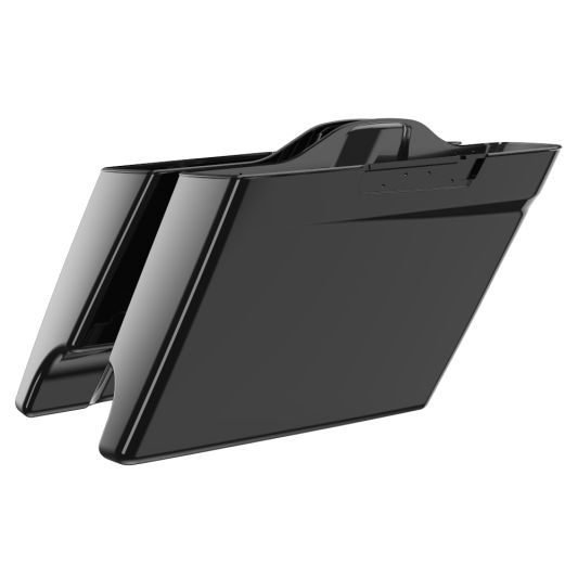 ADVANBLACK 4.5'' Stretched Dual Cutout Saddlebag Bottoms for 2014-2023 Touring Models - Vivid Black