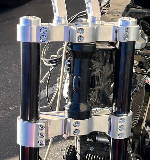 21", 23" or FAT 21 wheel Triple Tree Kit for 2023+ Harley Davidson CVO INVERTED