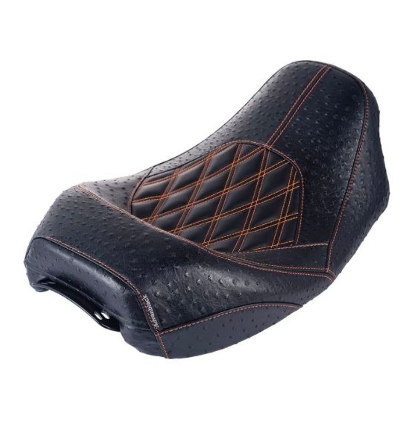 Advanblack Quest Low Profile Custom Stitiching Rider Seat for 2009-2023 Harley Touring