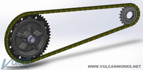 Chain Conversion Kit for Cush Drive Hub, 2009-Up Touring Twin Cam and M8