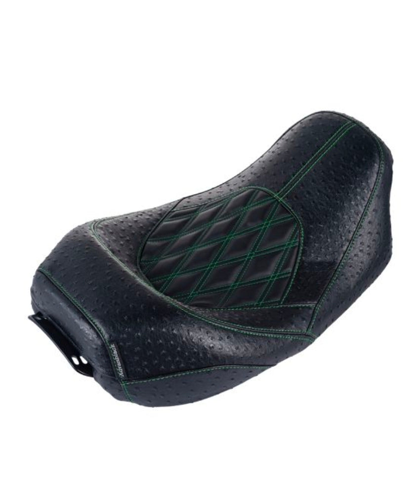 Advanblack Quest Low Profile Custom Stitiching Rider Seat for 2009-2023 Harley Touring