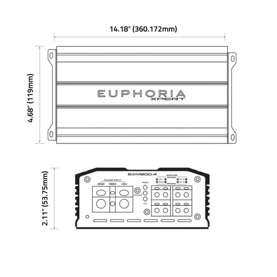 Xpert EXM3000.1 : Mono Class D Mini Amplifier