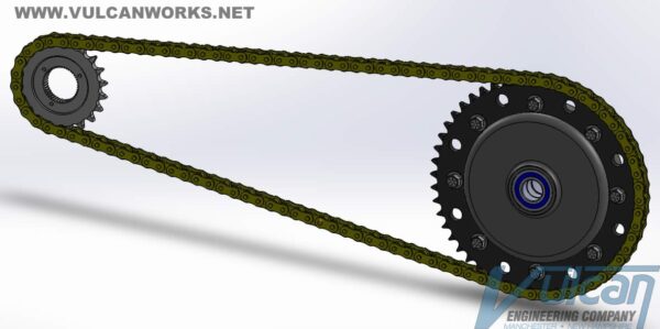 Chain Conversion Kit for Cush Drive Hub, 2009-Up Touring Twin Cam and M8