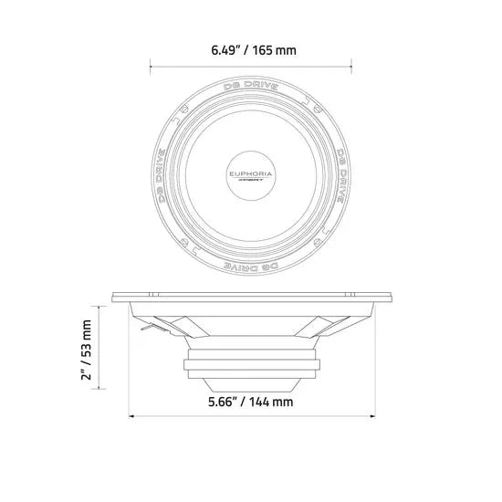 Xpert EXM6N-CFV2 : 6.5" NEO Carbon Fiber Midrange (Pair)